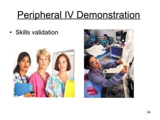 Peripheral IV Demonstration   Skills validation 