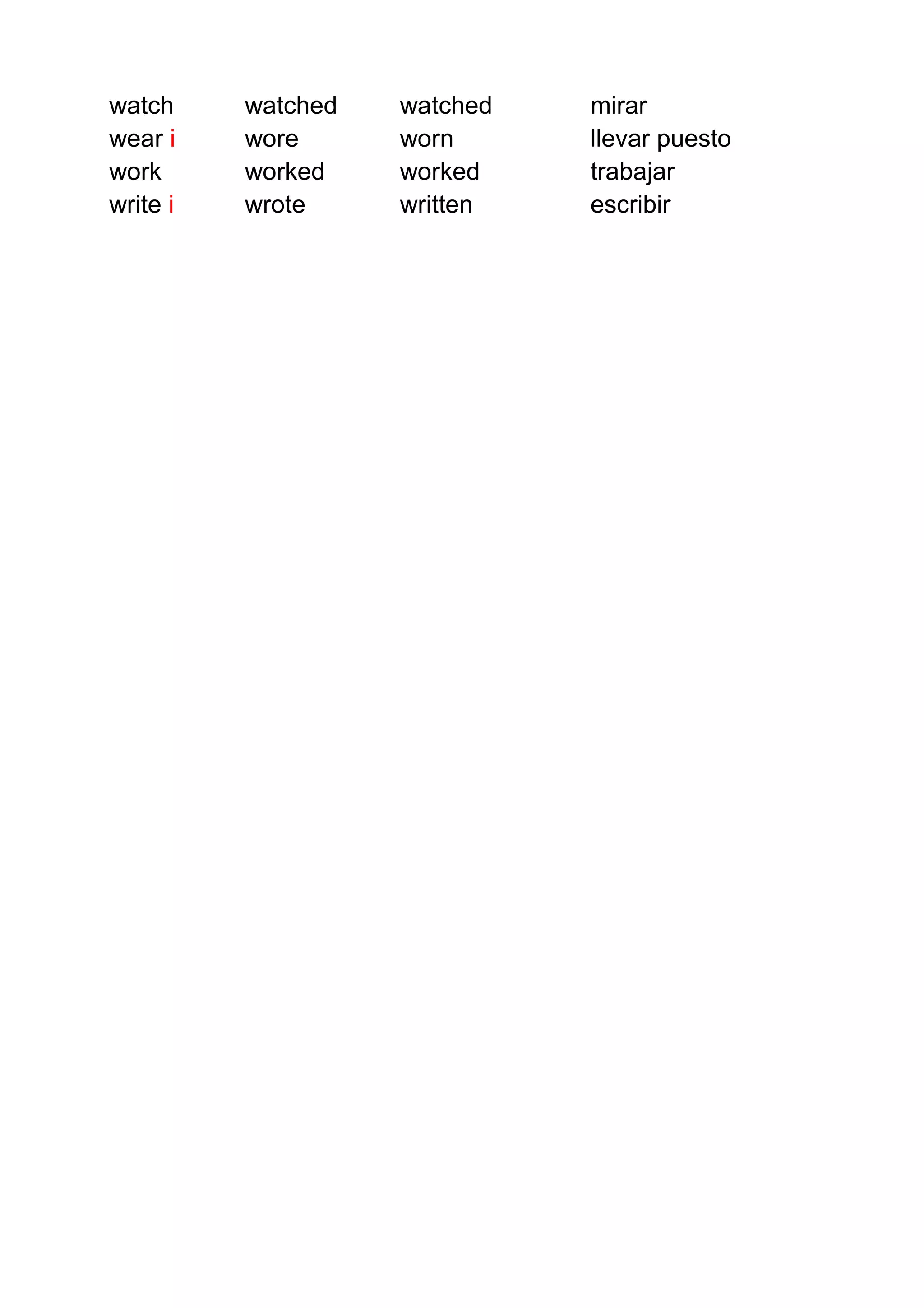 Basic verbs | PDF