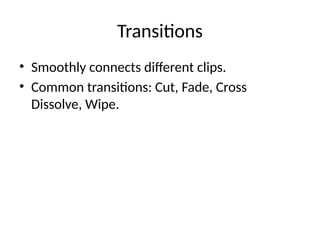 Thumbnail for Basic Transition Techniques In Video Editing