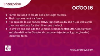 Basic Views in Odoo 16 | PPTX