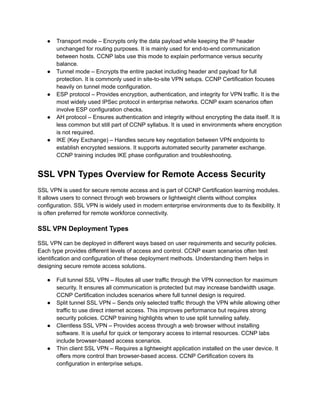CCNP Certification VPN Guide: IPSec vs SSL Types Explained for Exam ...