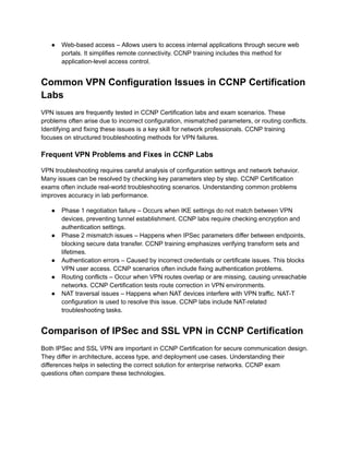 CCNP Certification VPN Guide: IPSec vs SSL Types Explained for Exam ...