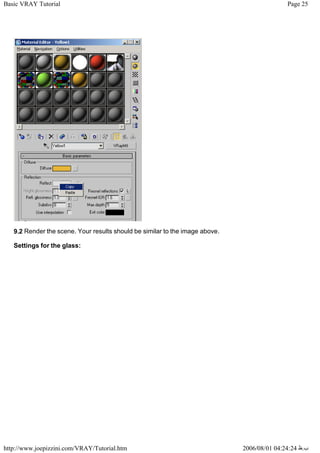 Vray Guide.pdf Basic vray tutorial | PDF