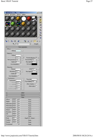 Vray Guide.pdf Basic vray tutorial | PDF