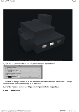 Vray Guide.pdf Basic vray tutorial | PDF