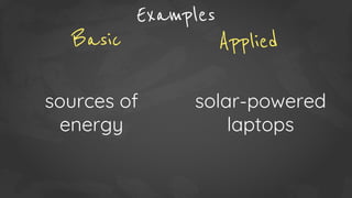 Basic vs Applied Research | PPT