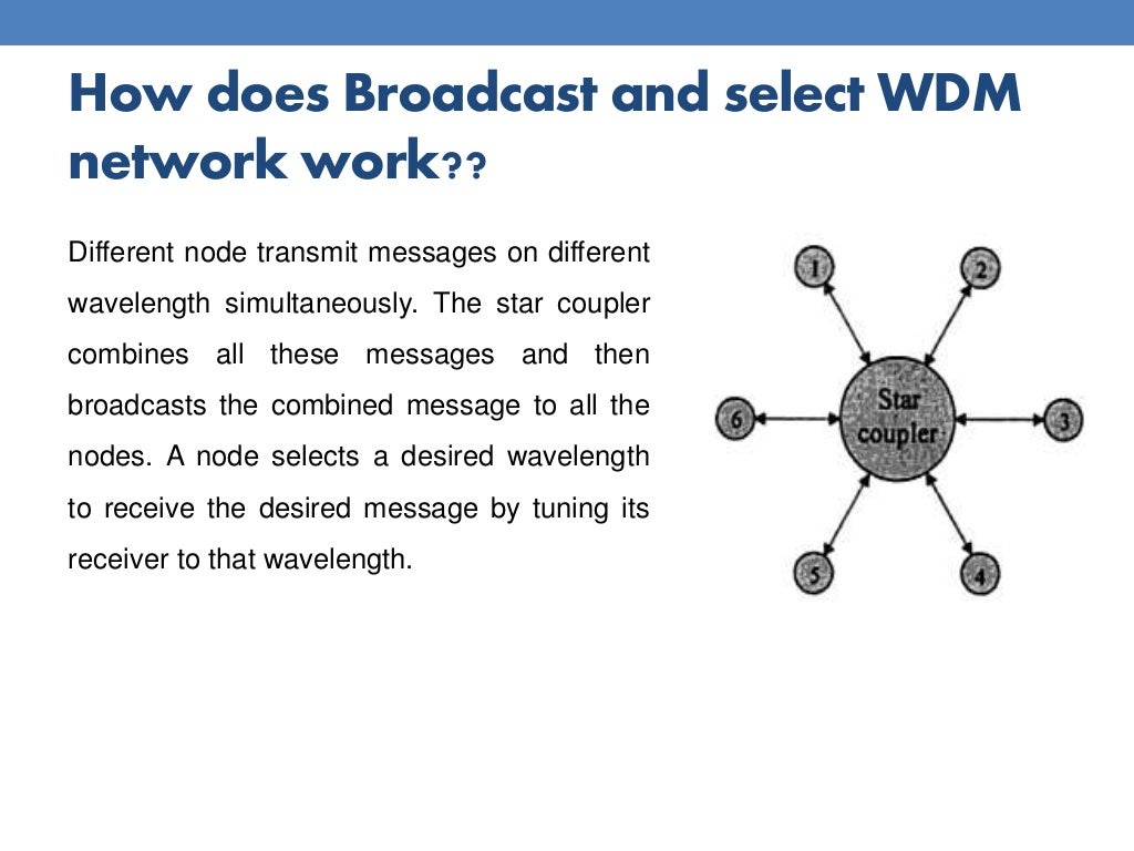 Basic WDM Optical Network