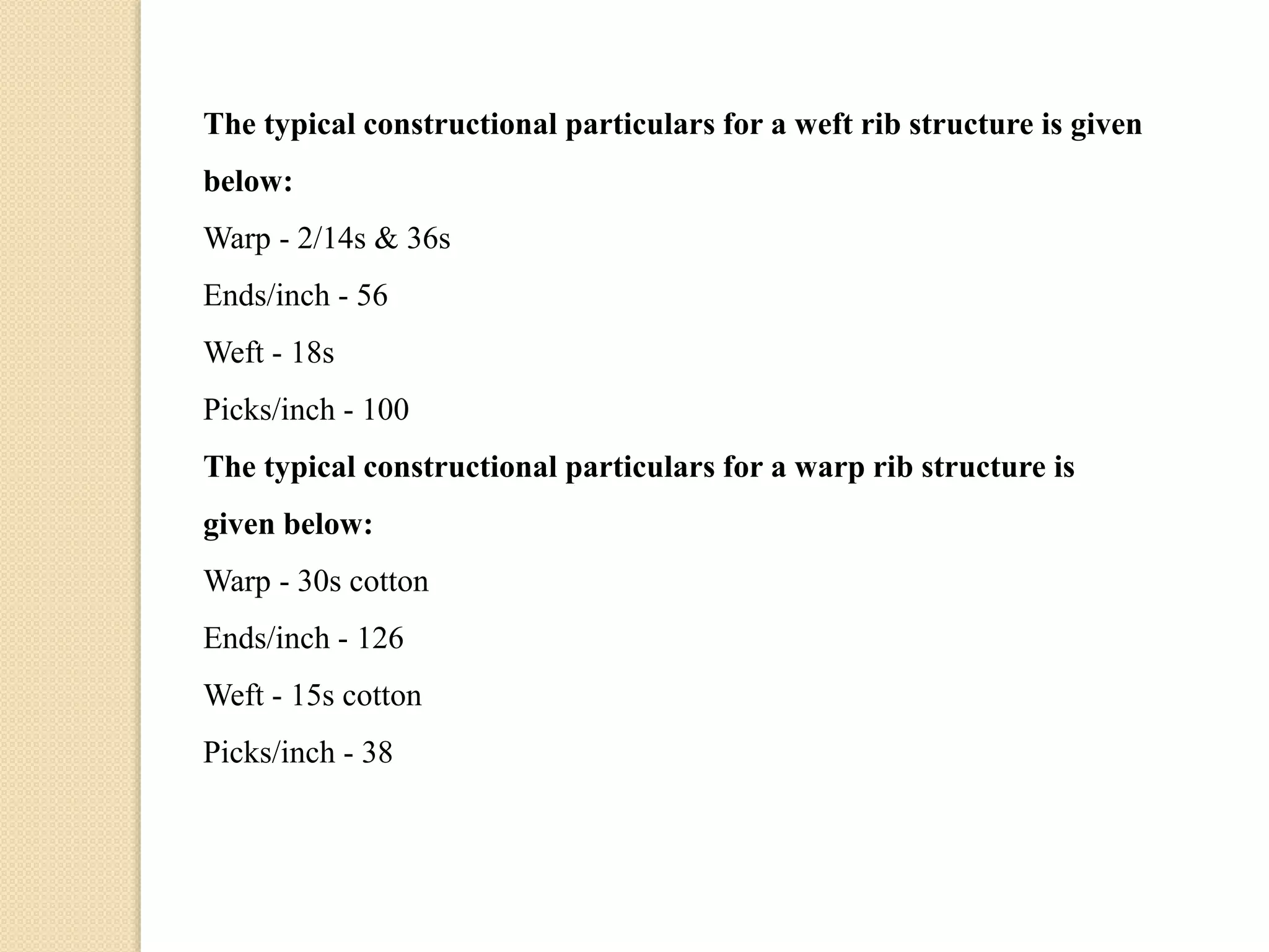 Basic weaves | PPTX