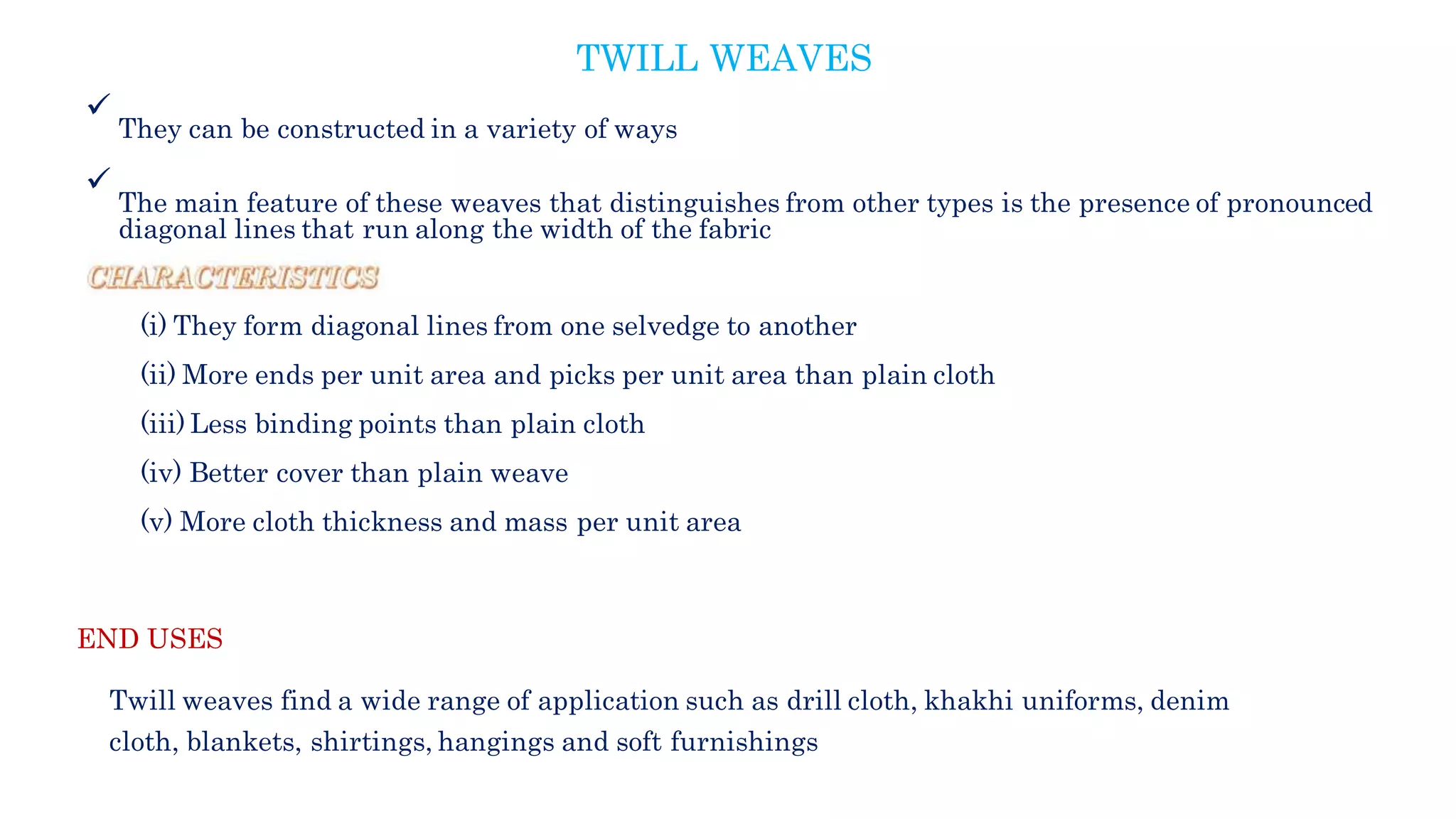 Basic weaves and_their_characteristics | DOCX