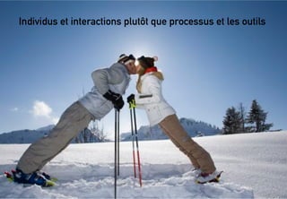 #!
Individus et interactions plutôt que processus et les outils
 