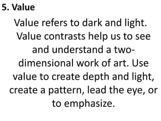 Using Value To Create Depth In A Design Basic Web design principles and elements.pptx