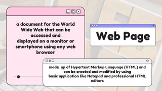 Basic Web Page Creation.pptx | Web Design and HTML | Internet