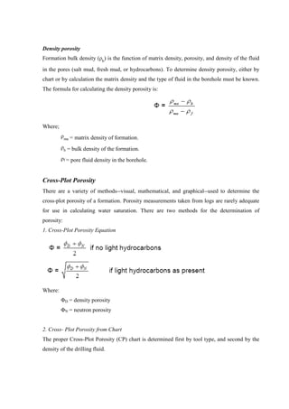 Basic well log interpretation | PDF