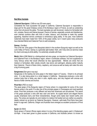 Basic wine training | PDF