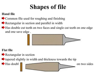 Draw And Label Hand File basic workshop for mechanical engineering | PPTX