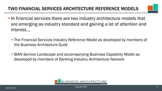 BIAN Business Capabilities Model Presentación ejecutiva | PDF