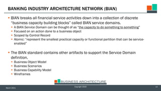 BIAN Business Capabilities Model Presentación ejecutiva | PDF