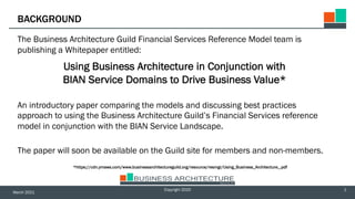 Bian Domain Reference Model BIAN Business Capabilities Model Presentación ejecutiva | PDF