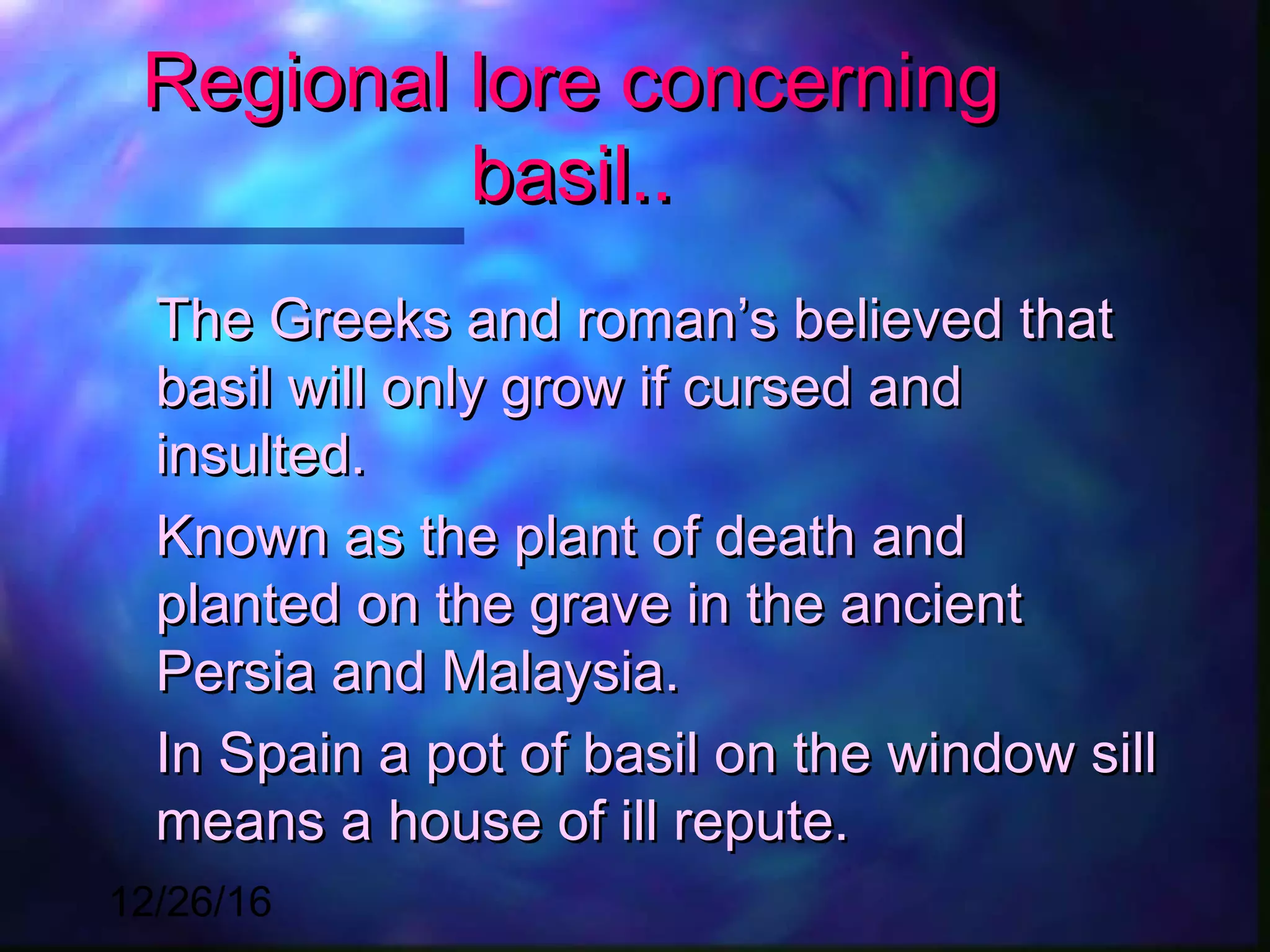 Basil | PPT