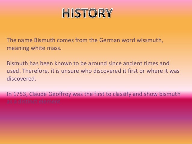 Bismuth (Corinne Basinger) Bismuth (Corinne Basinger)