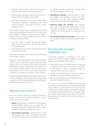 Basin water allocation planning principles, procedures and approaches ...
