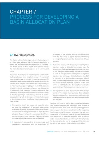 Basin water allocation planning principles, procedures and approaches ...