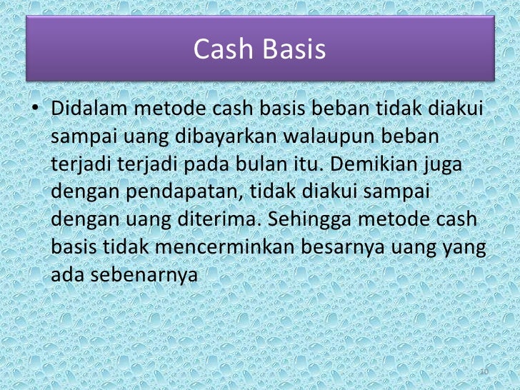 Basis Akuntansi