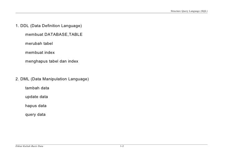 Basisdata sql