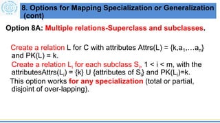 Subclass Mapping Entity Relationship to Relational Models | PDF