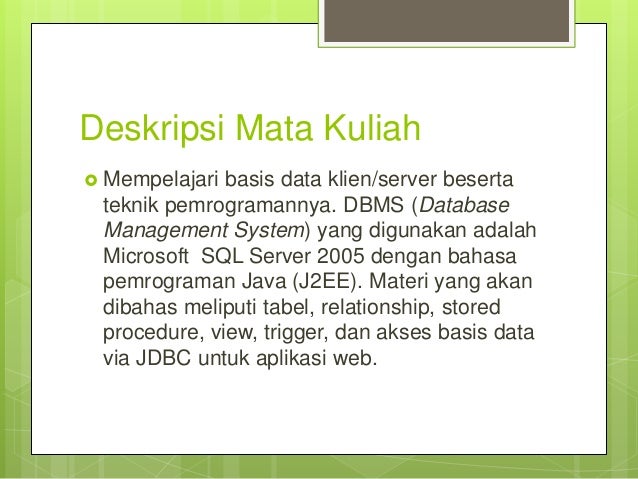 Basis Data Klien Server