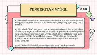Comprehensive Overview of MySQL: Features, SQL Commands, and Database ...