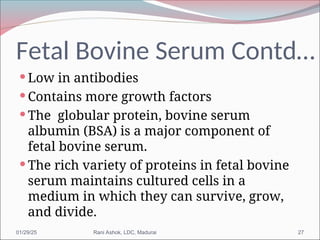 Basis of animal cell culture ZOOLOGY.ppt