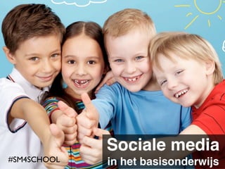 Sociale Media in het
          basisonderwijs
                       Sociale media
          Stefaan Lammertyn - Pixular.be
#SM4SCHOOL          @slk8500
                       in het basisonderwijs
 