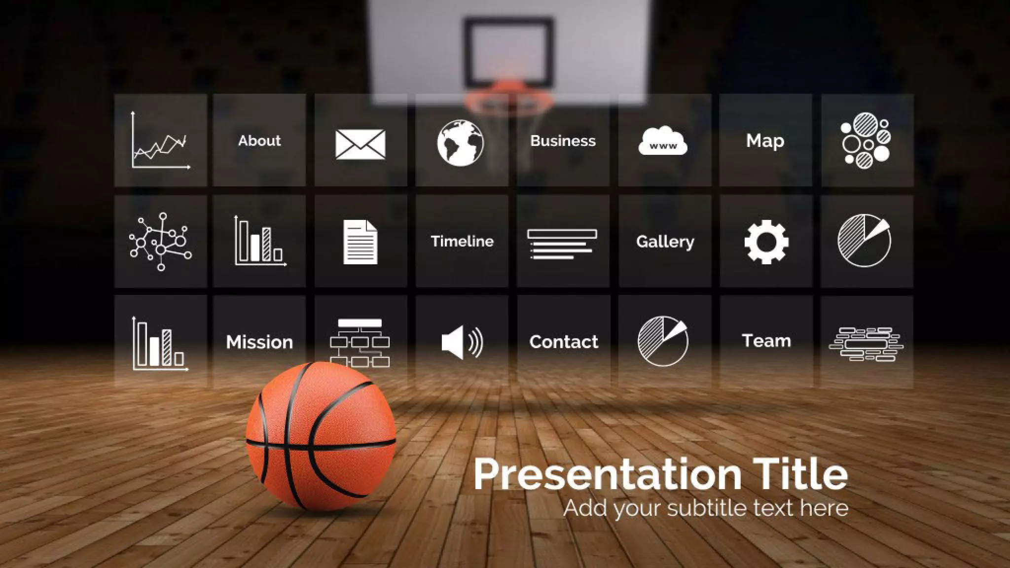 Basketball 3D Presentation Template