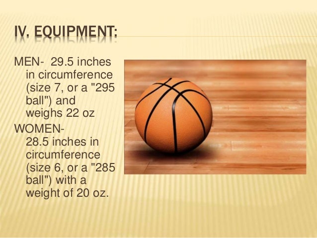 basic equipment of basketball
