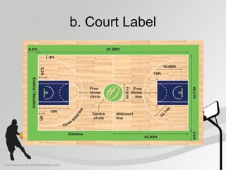 b. Court Label
 