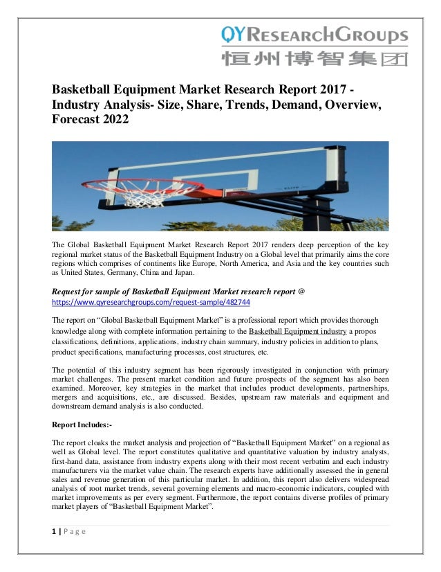 Basketball Equipment Market Global Trends Market Share Industry S