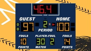 Basketball = facilities and equipment 