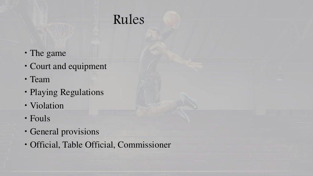 Basketball History and Rules