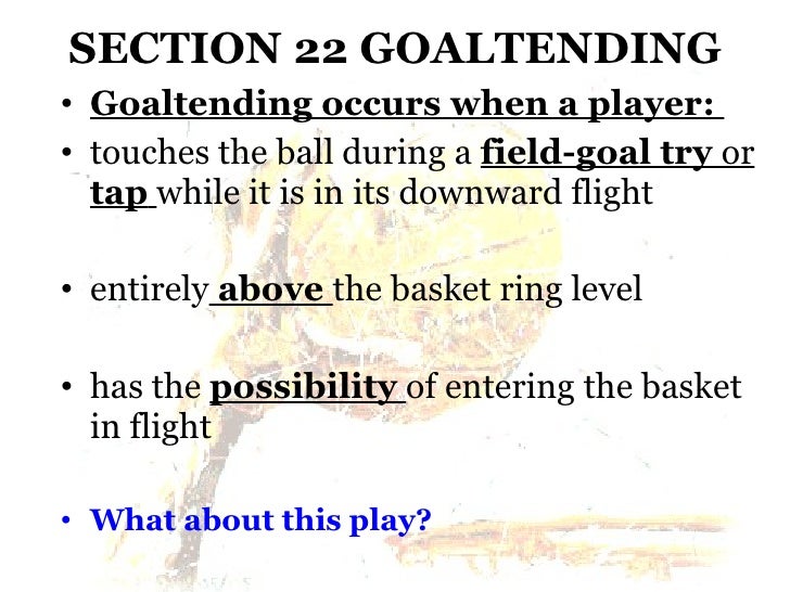 Goal Tending and Basket Interference With Video Clips