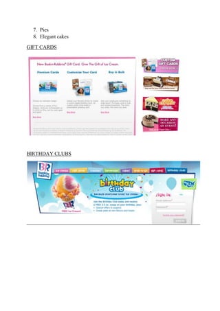 7. Pies
  8. Elegant cakes

GIFT CARDS




BIRTHDAY CLUBS
 