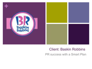 +
Client: Baskin Robbins
PR success with a Smart Plan
 
