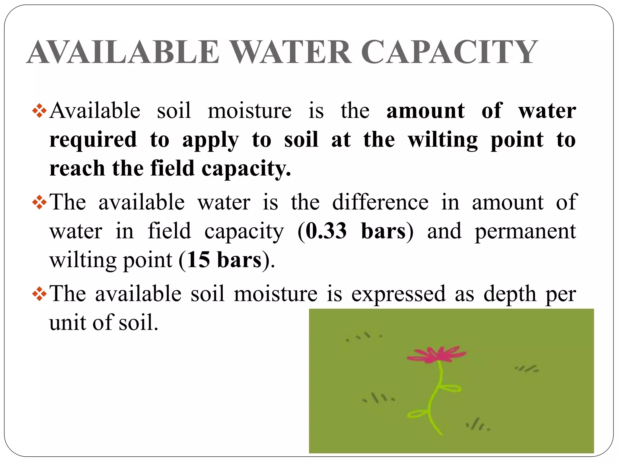 Soil moisture constants PPT