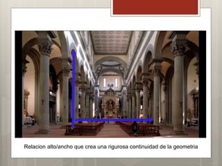 Relacion alto/ancho que crea una rigurosa continuidad de la geometria