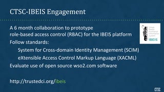 CTSC-IBEIS Engagement