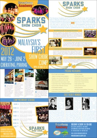 BA SPARKS Show Choir Camp 2012