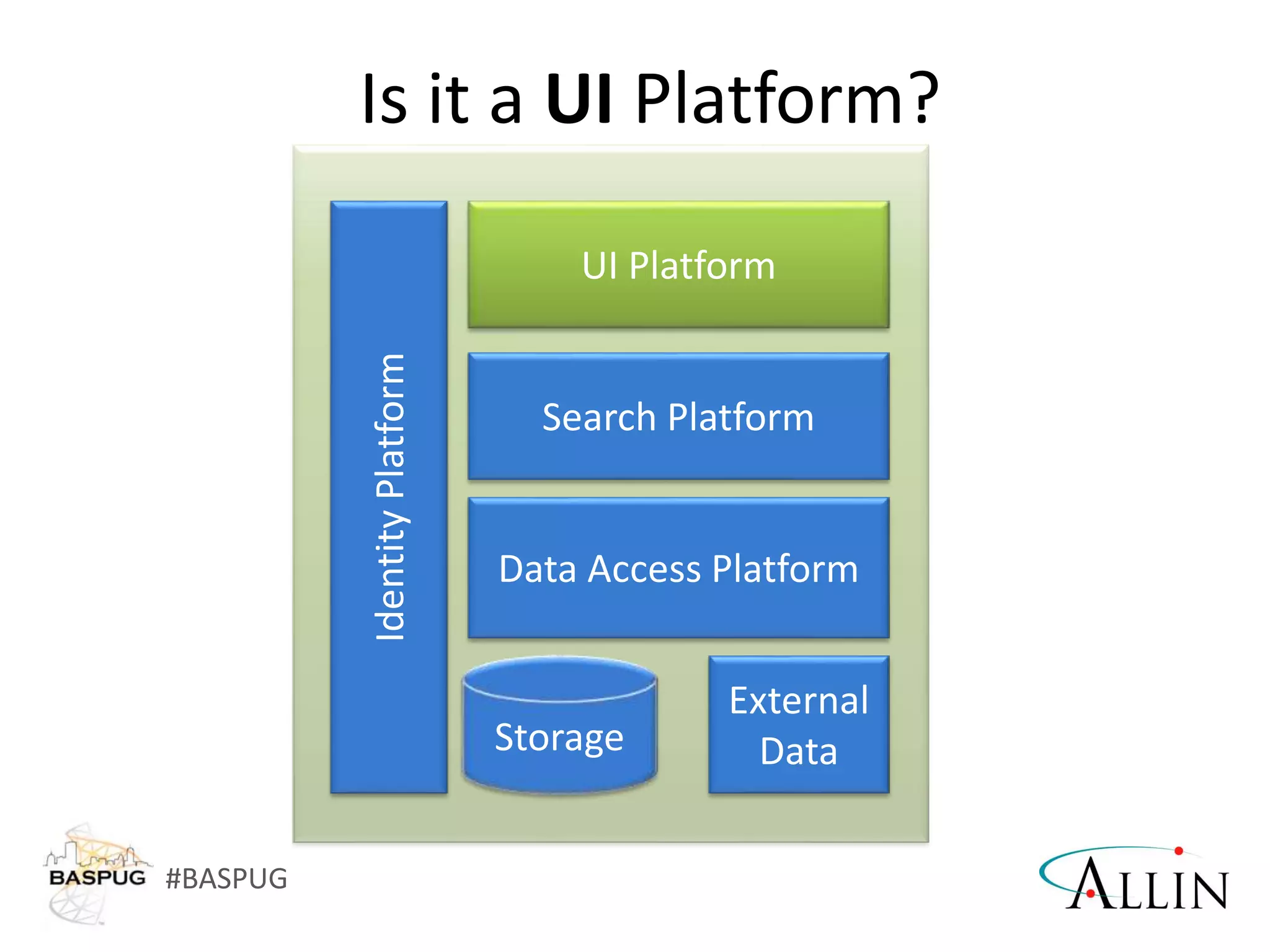 #BASPUG
Is it a UI Platform?
 