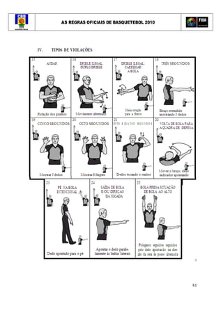 AS REGRAS OFICIAIS DE BASQUETEBOL 2010
61
 