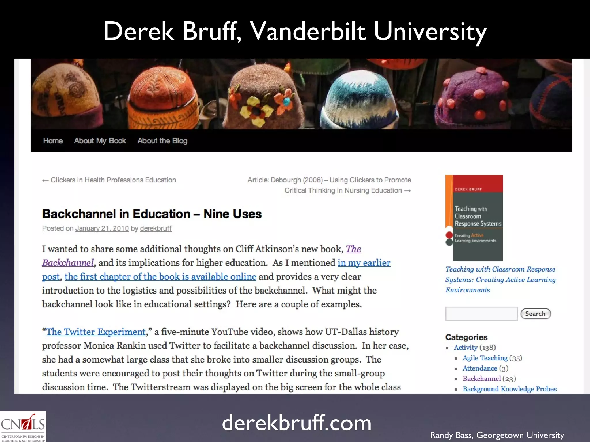 Derek Bruff, Vanderbilt University derekbruff.com 
