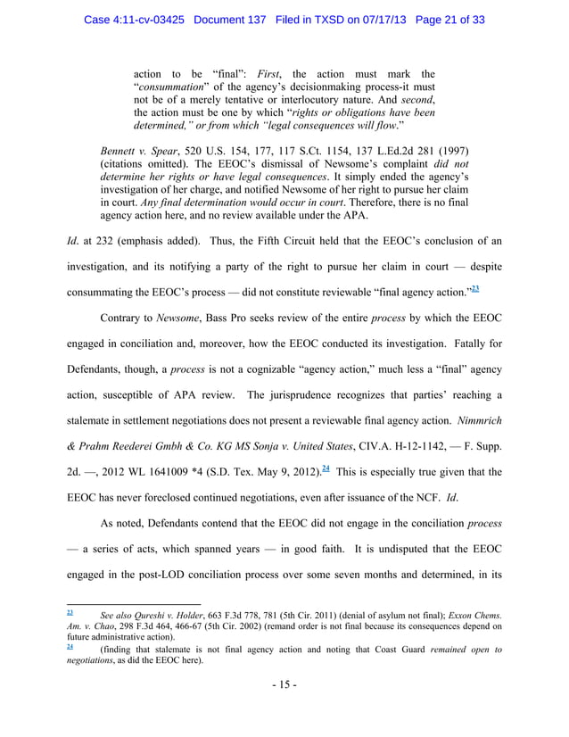 EEOC's Motion for Summary Judgment On Judicial Review of Conciliation
